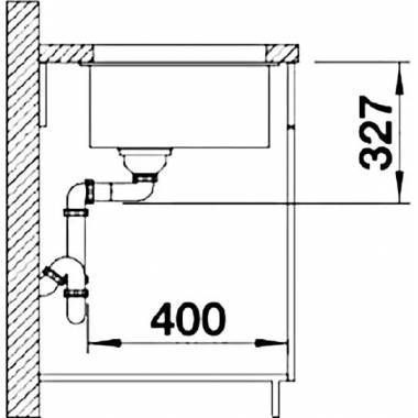 BLANCO SUBLINE 320-U PD ROCK GREY O.AF