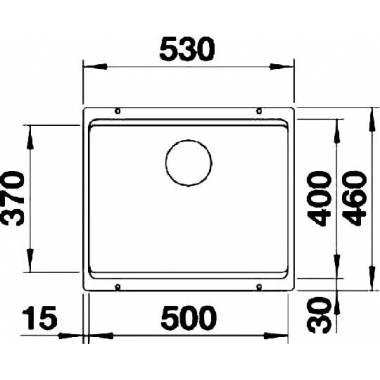 BLANCO ETAGON 500-U PD ANZ M.ZUB O.AF