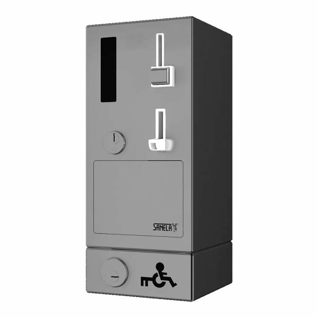 Monetų ir žetonų automatas durims atidaryti su GSM moduliu, EURO KEY, 24 V DC