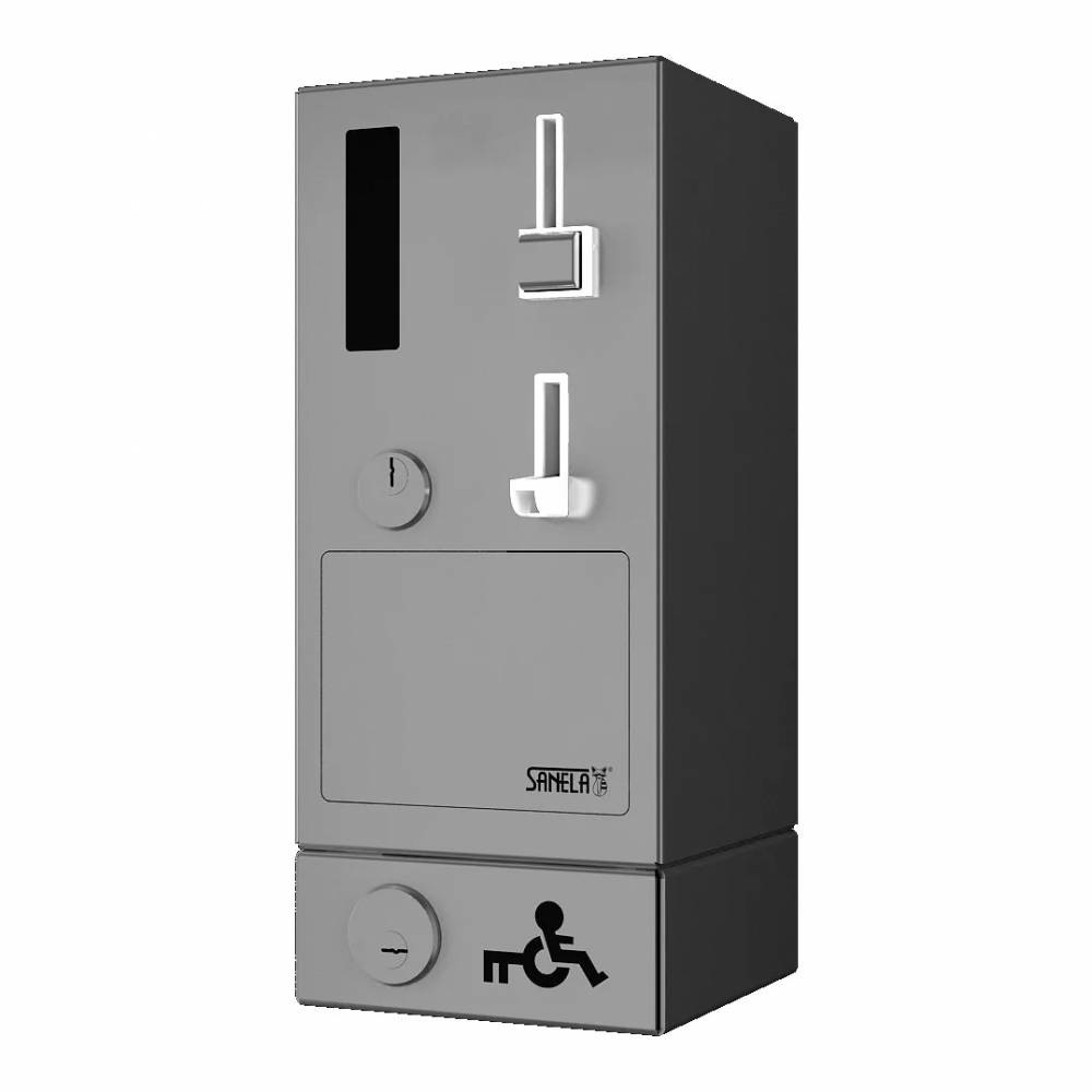 Monetų ir žetonų automatas durims atidaryti su GSM moduliu, EURO KEY, 24 V DC