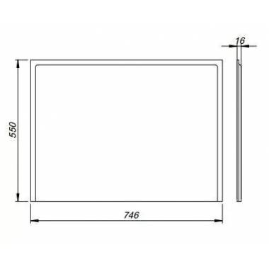 Universalus 80 cm galinis skydas, baltas