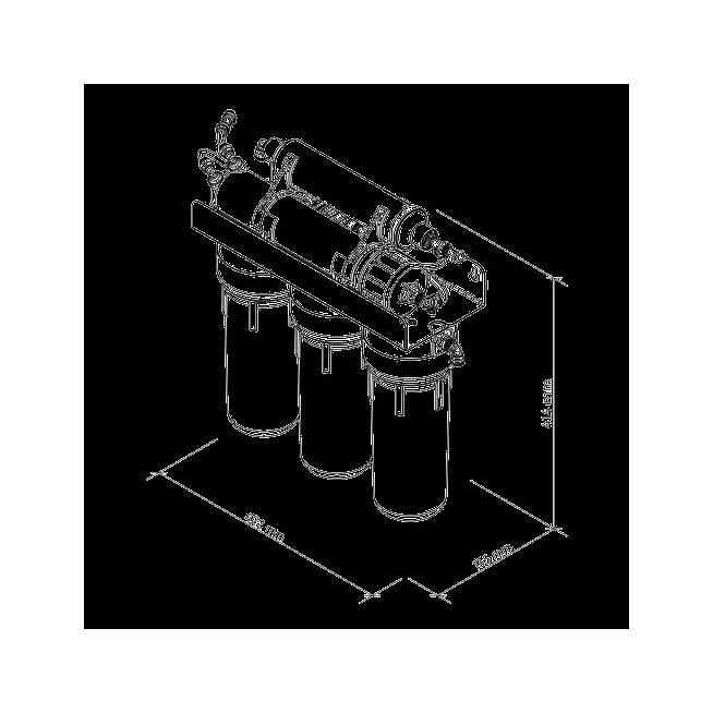 MO550MECOSTD "Ecosoft Standard PRO" atvirkštinio osmoso filtras su mineralizatoriumi