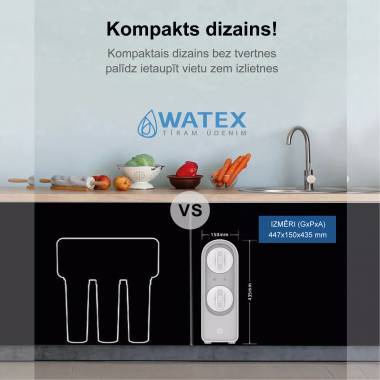 WATEX Hidrotek SNOWBAR geriamojo vandens filtras (2 l/min) tiesioginis srautas