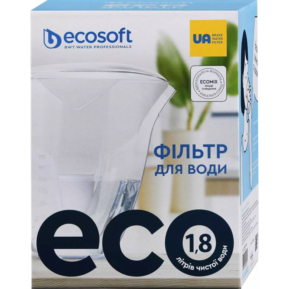 Filtravimo puodelis "Ecosoft ECO" baltas