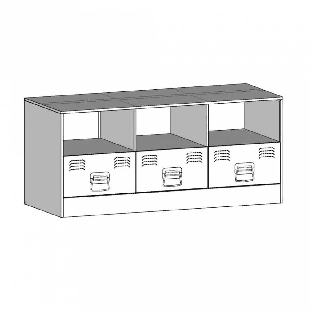 Televizoriaus spintelė 99x39x44cm, plienas