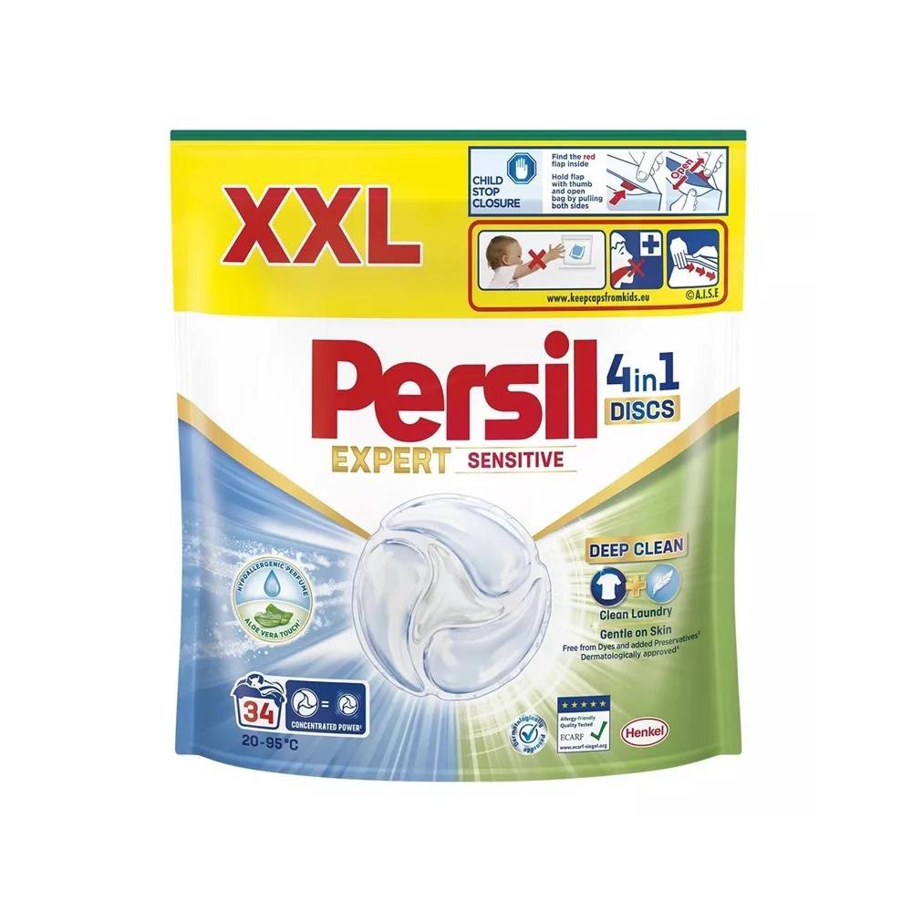 KAPSULĖS SKALB PERSIL DISCS SENSIT 34VNT