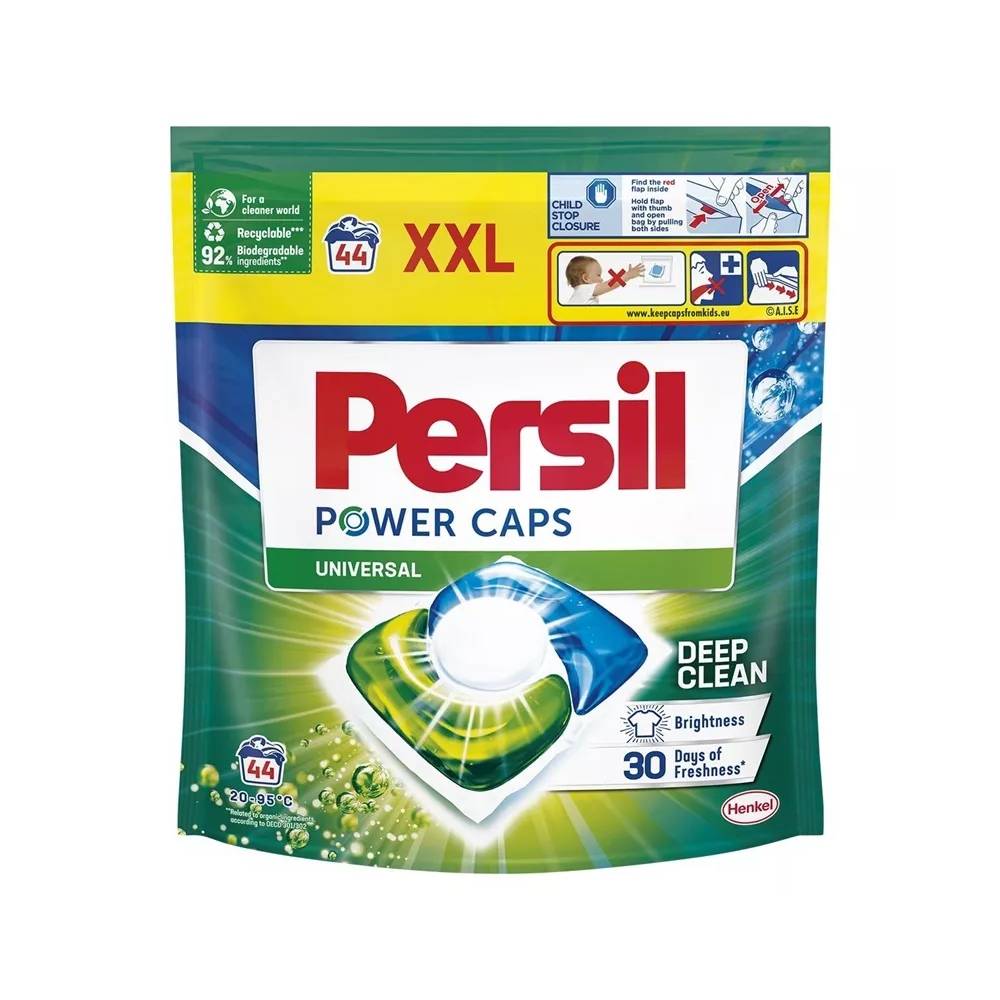 Skalbimo kapsulės Persil Power Caps Universal, 44 vnt.