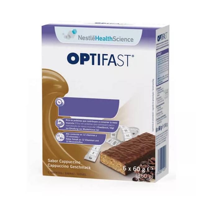 Optifast Sabor Cappuccino 6 Barritas 