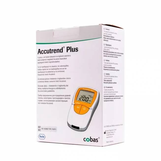 Accutrend Plus Glucose Triglycerides Cholesterol Meter 1U 