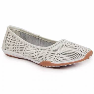 Leather openwork ballerinas Filippo W PAW322 white