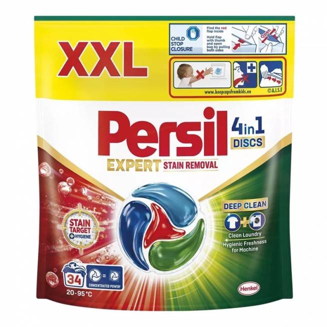 KAPSULĖS SK PERSIL DISCS STAIN REM 34VNT