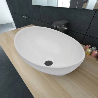 Oval Ceramic Sink, 40x33 cm