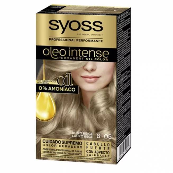 Syoss Oleo Intense Permanent Hair Color 8-05 Beige Blonde