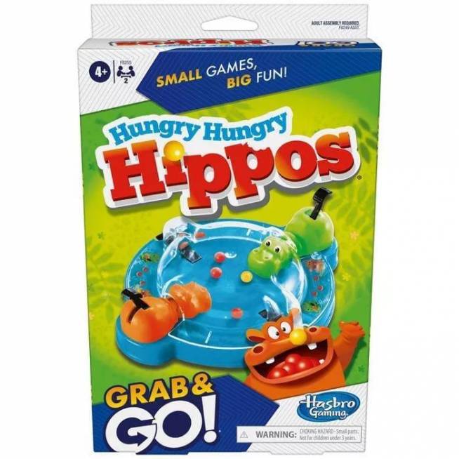 Stalo žaidimas Hasbro HUNGRY HIPPOS GRAB&GO F8255BAL