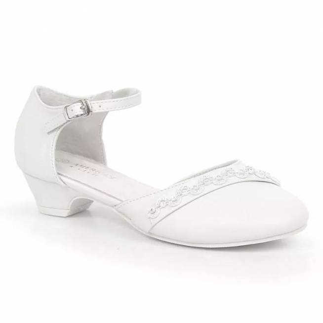 American Club Jr. AM914 white ballerinas on a cap