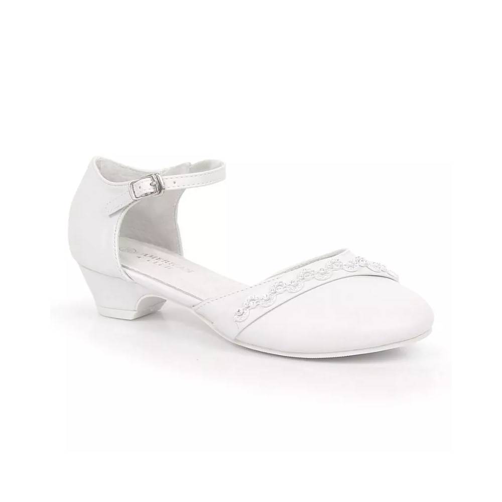 American Club Jr. AM914 white ballerinas on a cap