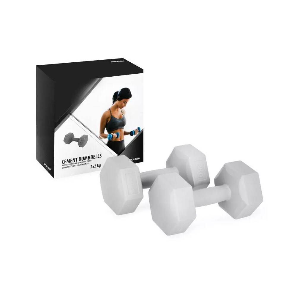 Set of Spokey Monster hexagonal dumbbells 2x 2 kg 929112