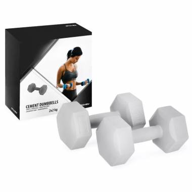 Set of Spokey Monster hexagonal dumbbells 2x 2 kg 929112