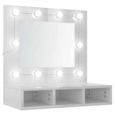 Veidrodinė spintelė su LED apšvietimu, 60x31,5x62cm