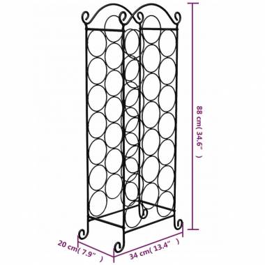 Stovas vynui skirtas 21 buteliui, metalinis