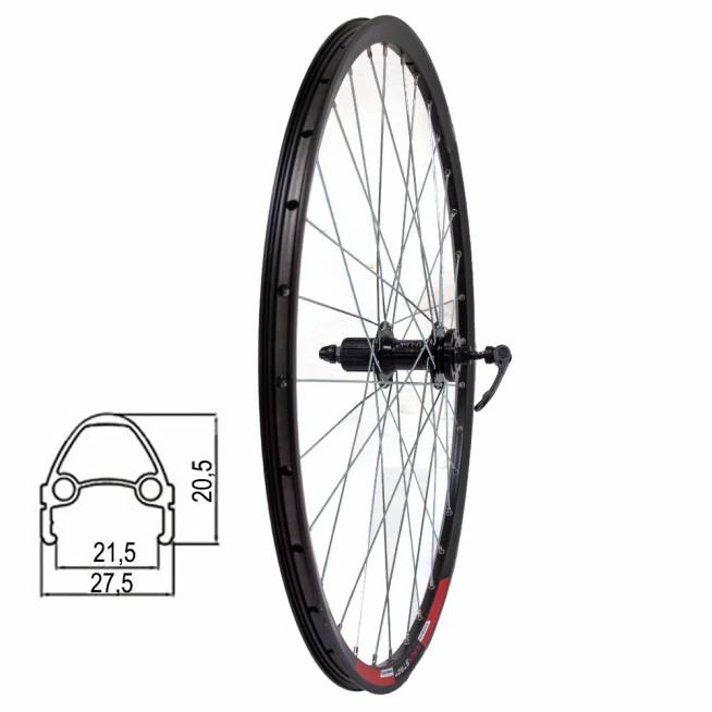 Galinis ratas 28/29" Sunstart disc ratlankis, 32H, 8-11 pav. U-link stebulė