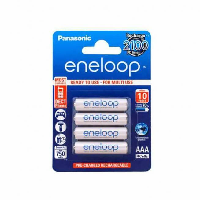 Pakraunamos baterijos Panasonic R03/70mAh