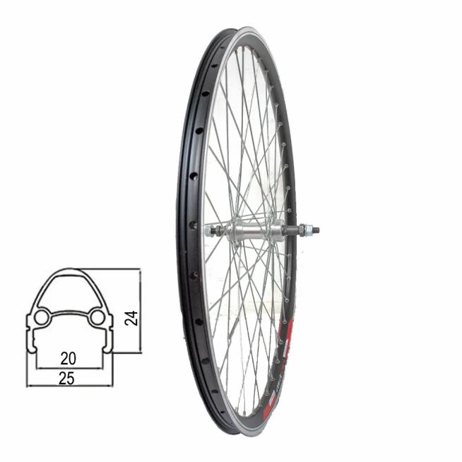 Galinis ratas 26" Sunstart, 36H, užsukamas žv. blokas V-tipo stabdžiams