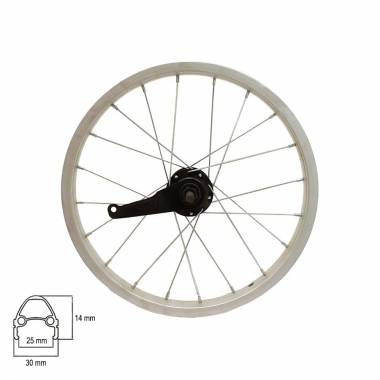 Galinis ratas 16" 20H coaster brake stebulė