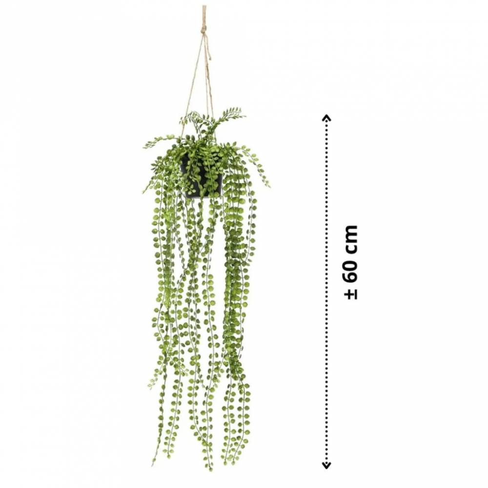 Emerald Dirbtinis smulkusis fikusas vazone, 60cm, pakabinamas