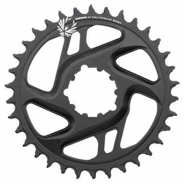 Žvaigždė priekinė SRAM 34T, X-Sync 2 aliuminė (juoda)