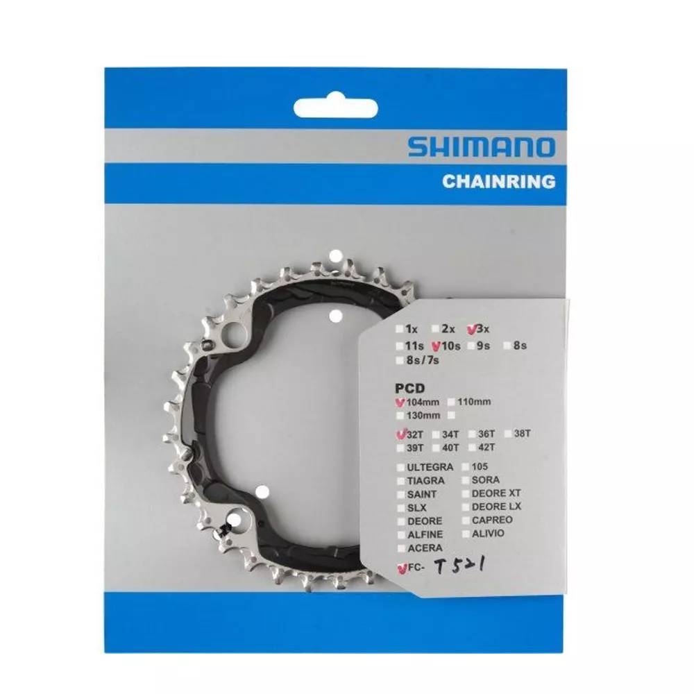 Priekinio bloko žvaigždė Shimano T521 32T AE 10 pavarų