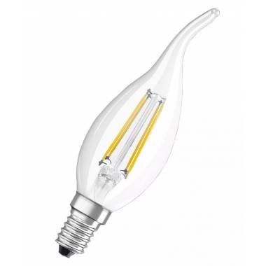 Lemputė Osram LED, B35, šiltai balta, E14, 4 W, 470 lm