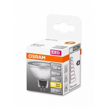 Lemputė Osram LED, MR16, šiltai balta, GU5.3, 8 W, 621 lm