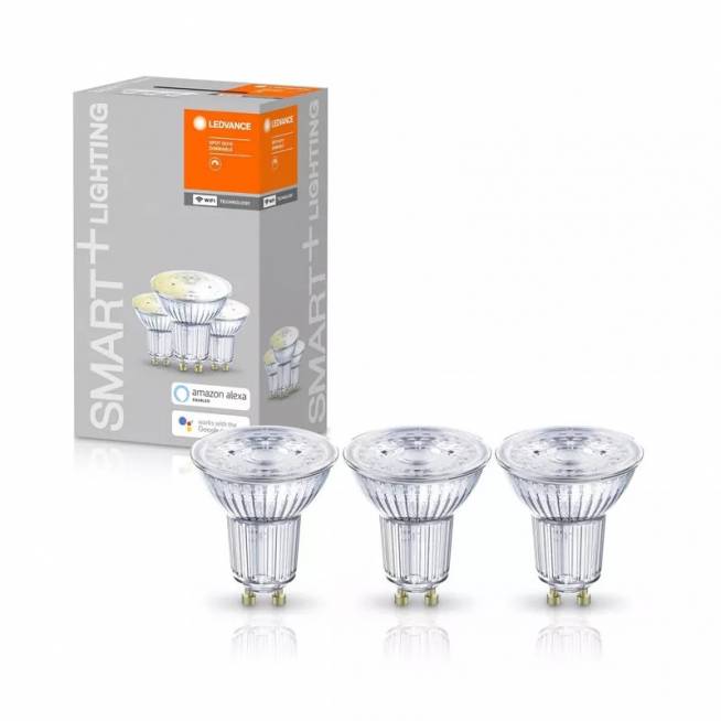 Lemputė Ledvance LED, PAR16, šiltai balta, GU10, 5 W, 350 lm, 3 vnt.