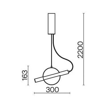 Šviestuvas kabinamas Maytoni Enigma MOD150PL-L5W3K, 5 W, LED, 3000 °K