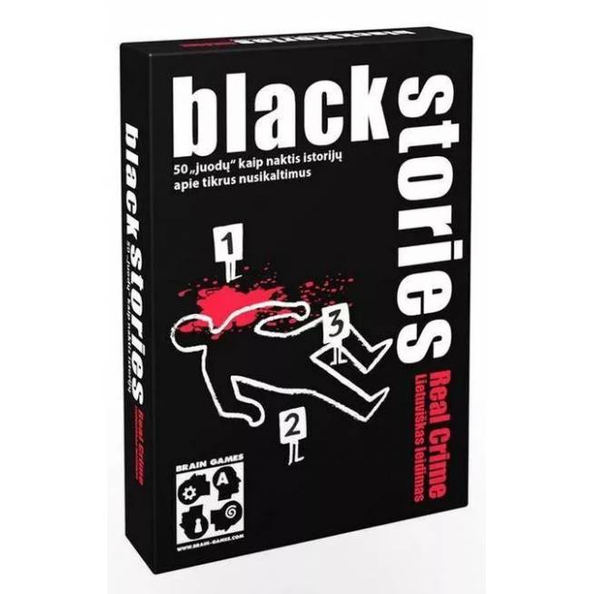 Stalo žaidimas Brain Games Black Stories Real Crime, LT