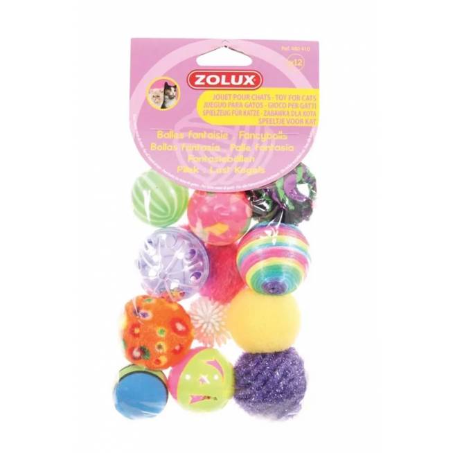 Kamuoliukai Zolux Cat Toy, įvairių spalvų