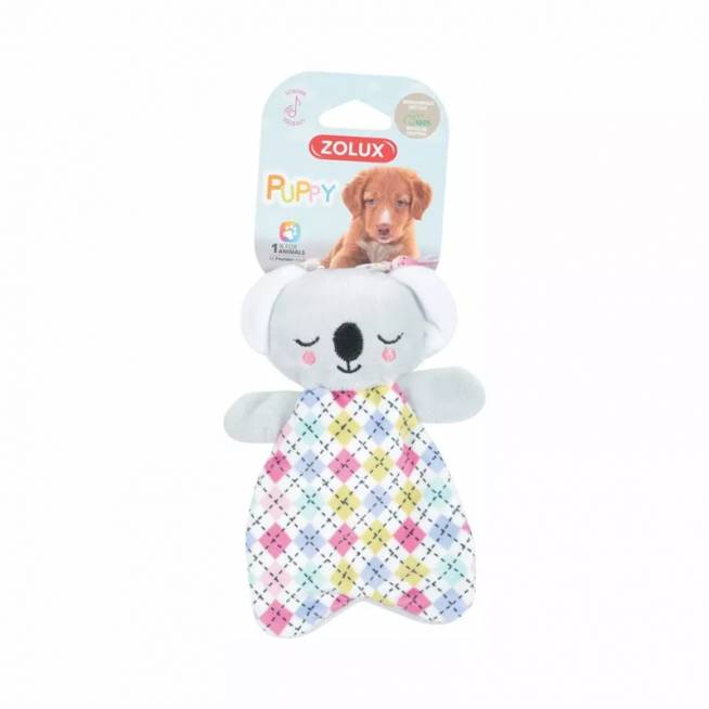 Žaislas šuniui Zolux Plush Toy Stand, 12 cm, žalias/pilkas