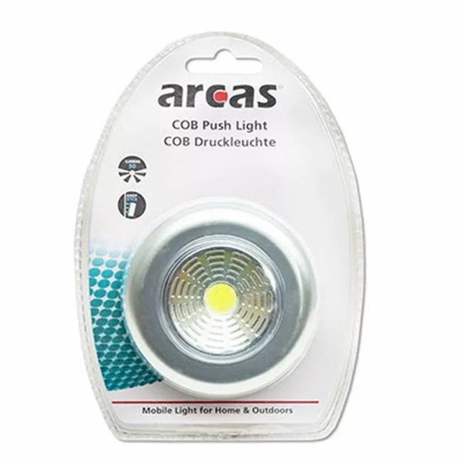 Šviestuvas Arcas Cob, 0.56W, LED, IP20, pilkas, 2.8 cm x 6.8 cm