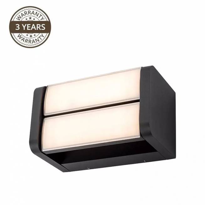 Šviestuvas Domoletti Effection ELED-630-2, 6W, LED, IP54, juodas, 12 cm x 12 cm