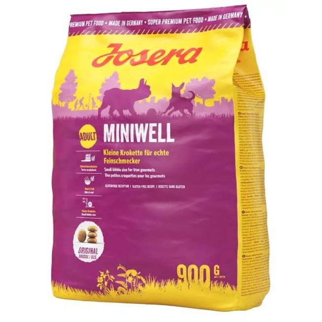 Sausas šunų maistas Josera Miniwell Mini Adult JOS0253, paukštiena, 09 kg