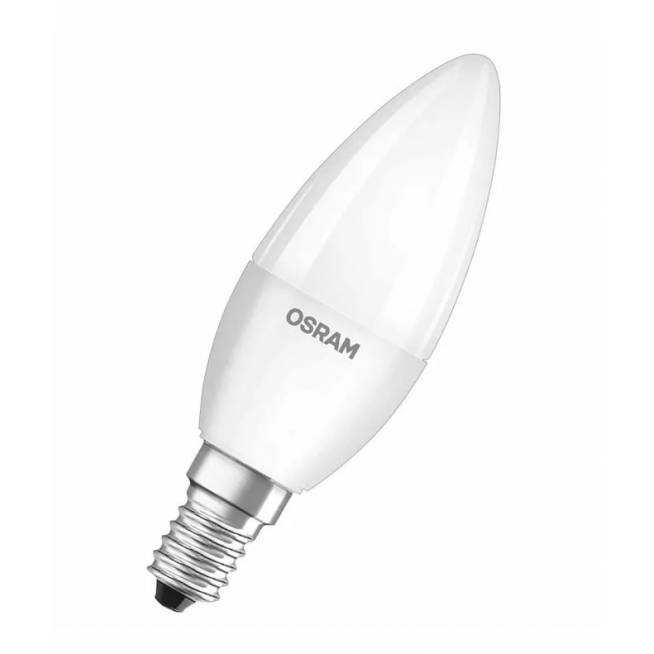 Lemputė Osram LED, B11, šiltai balta, E14, 5.7 W, 470 lm