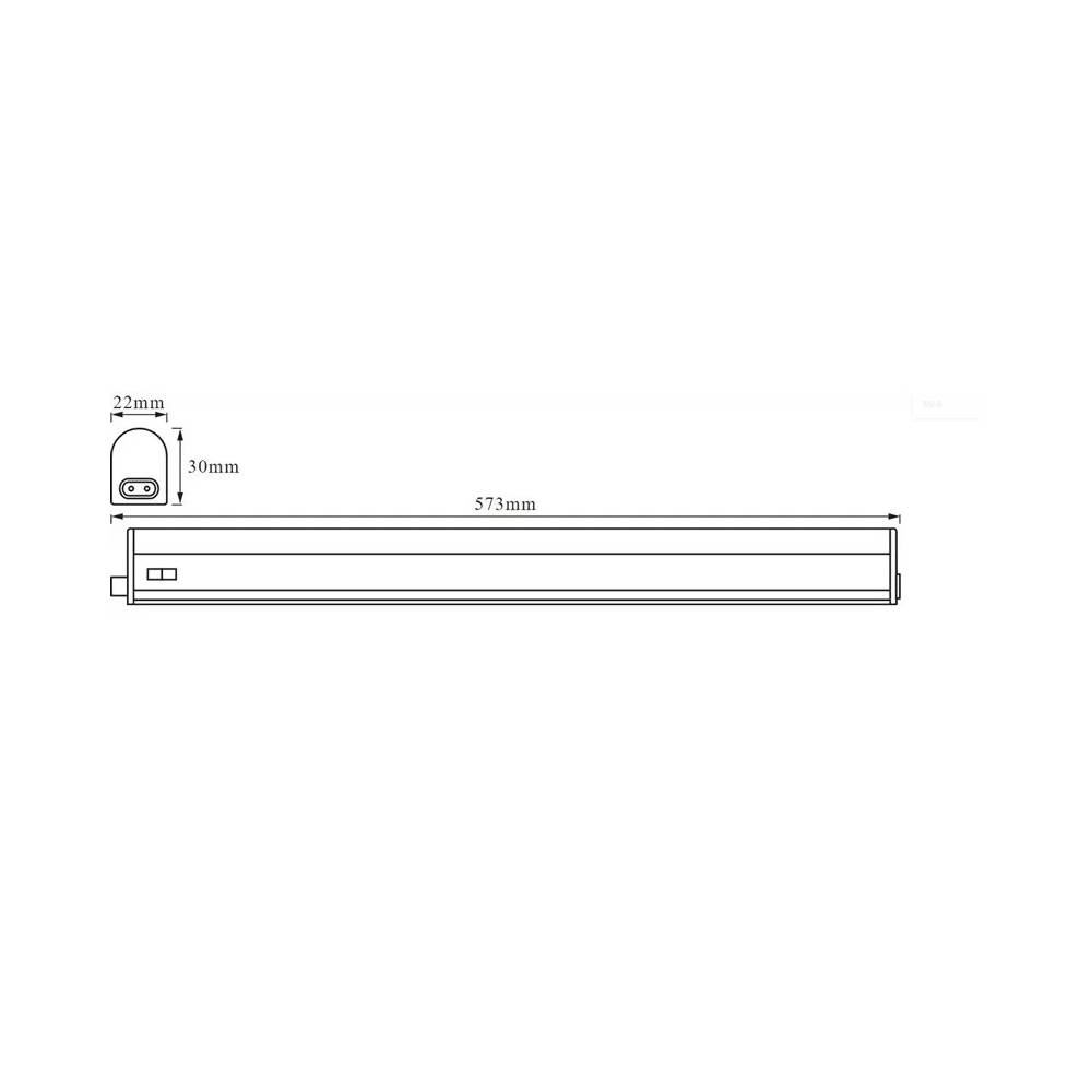 Tvirtinamasis šviestuvas BATTEN 8W/840 LED 0.6M+JUNG