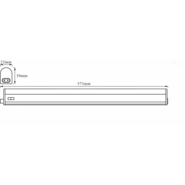 Tvirtinamasis šviestuvas BATTEN 8W/840 LED 0.6M+JUNG