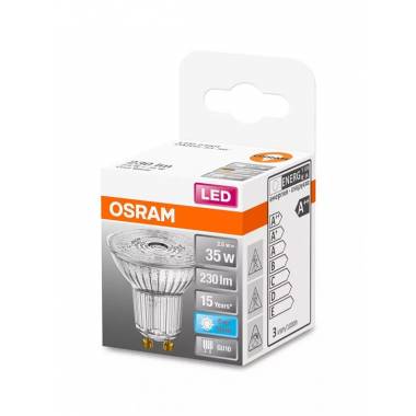 Lemputė Osram LED, PAR16, šaltai balta, GU10, 2.6 W, 230 lm