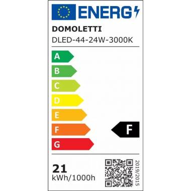 Paviršinė LED panelė lubų ir sienų Domoletti Ledo DLED-44, 3000°K, LED, baltas