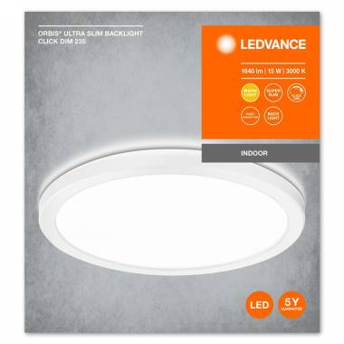 Šviestuvas plafonas Ledvance Orbis Ultra Slim Clickdim, 15 W, LED, 3000 °K