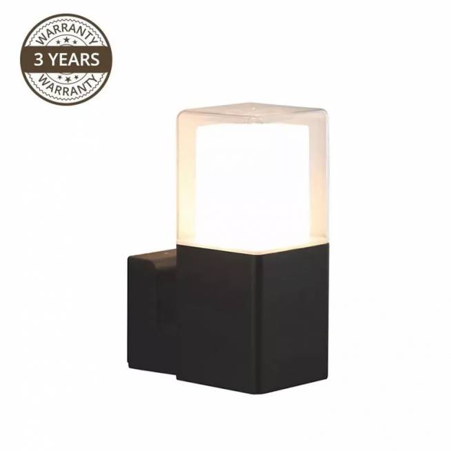 Šviestuvas Domoletti Tower ELED-328UP, 12W, LED, IP44, juodas, 10.5 cm x 29 cm