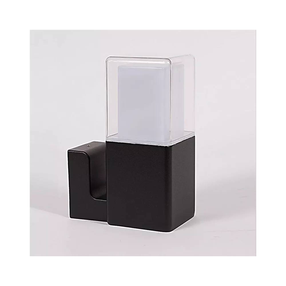 Šviestuvas Domoletti Tower ELED-328UP, 12W, LED, IP44, juodas, 10.5 cm x 29 cm