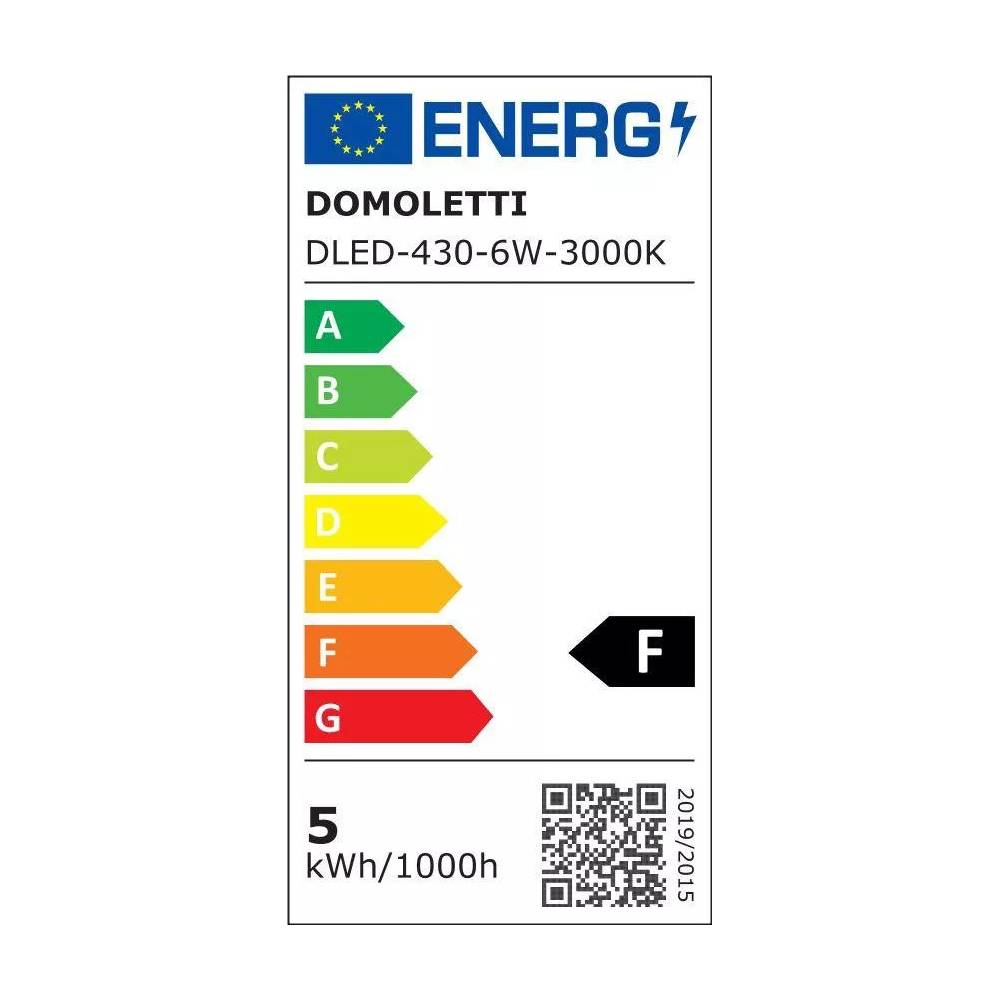 Įmontuojamas šviestuvas įleidžiamas Domoletti Ledo Slim DLED-430, 3000°K, LED, baltas